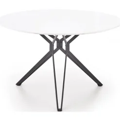 Bibbi runt matbord Ø120 cm i vit högglans