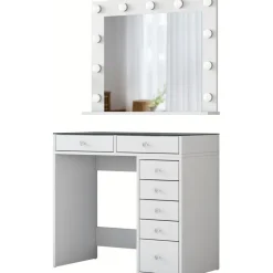 Bijou sminkbord 17 - 90 x 44,5 cm - Vit