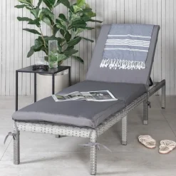 Bilbao solsäng - Grå + Rengöringsmedel för utemöbler