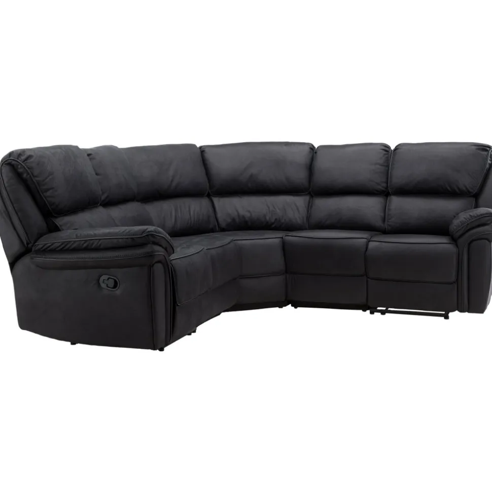 Biosoffa recliner i svart PU