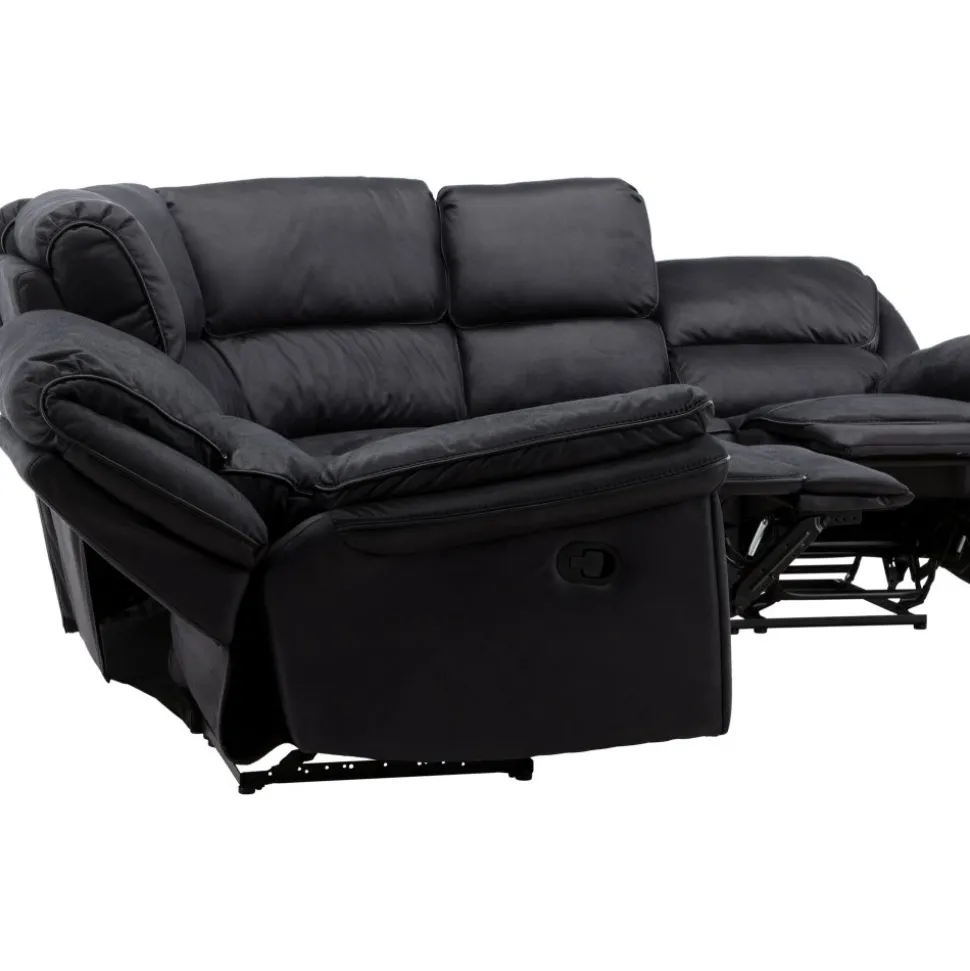 Biosoffa recliner i svart PU