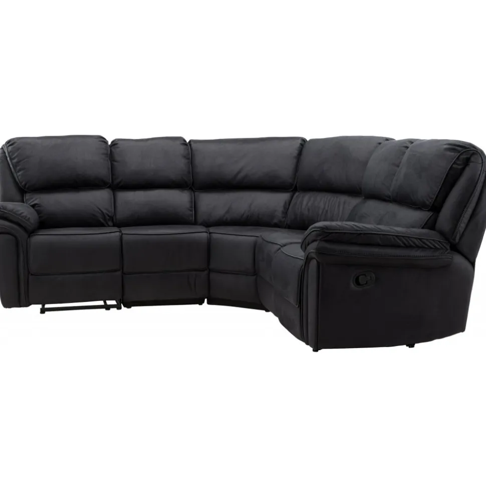 Biosoffa recliner i svart PU