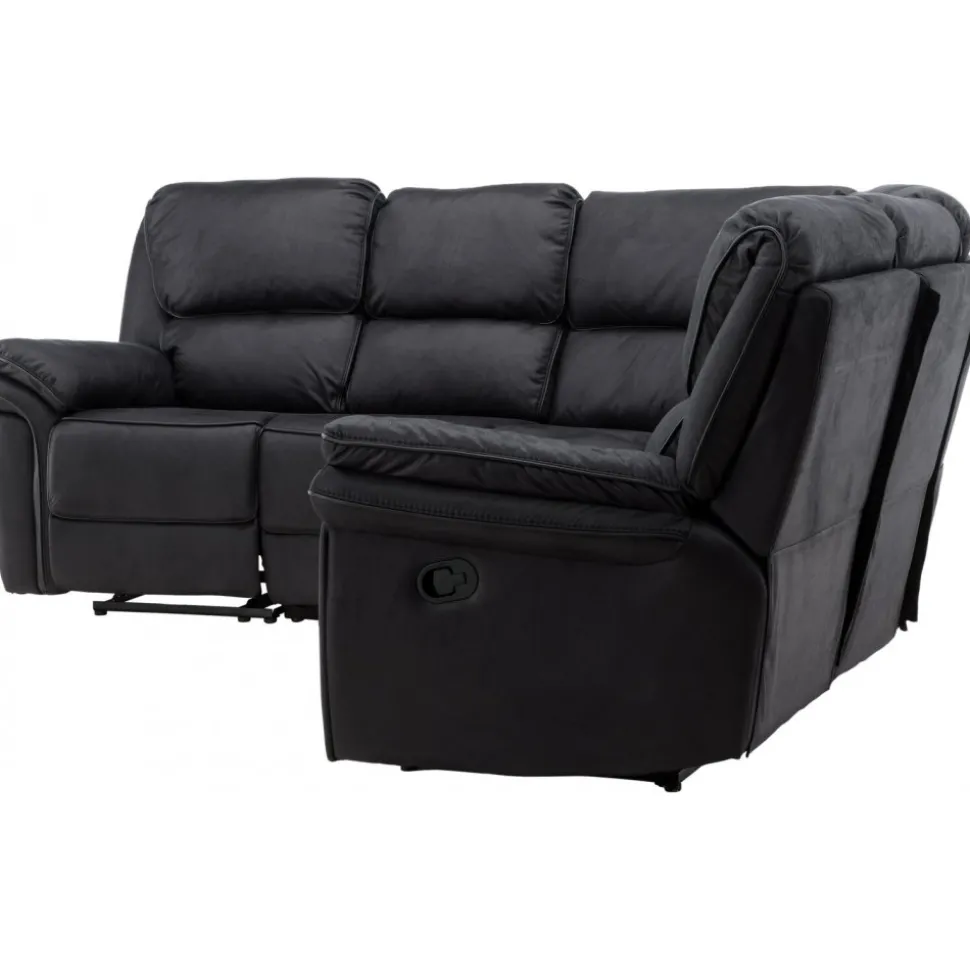Biosoffa recliner i svart PU