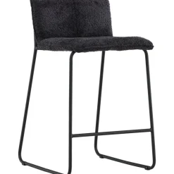 Bisbee barstol - Svart bouclé