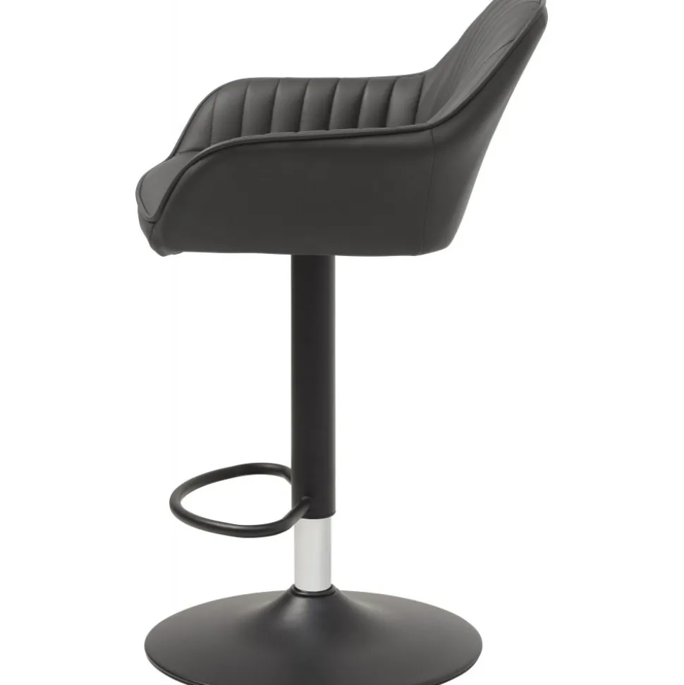 Blocks barstol i grått PU sitthöjd 75-89 cm