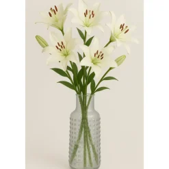 Blomvas i glas 30 cm hög