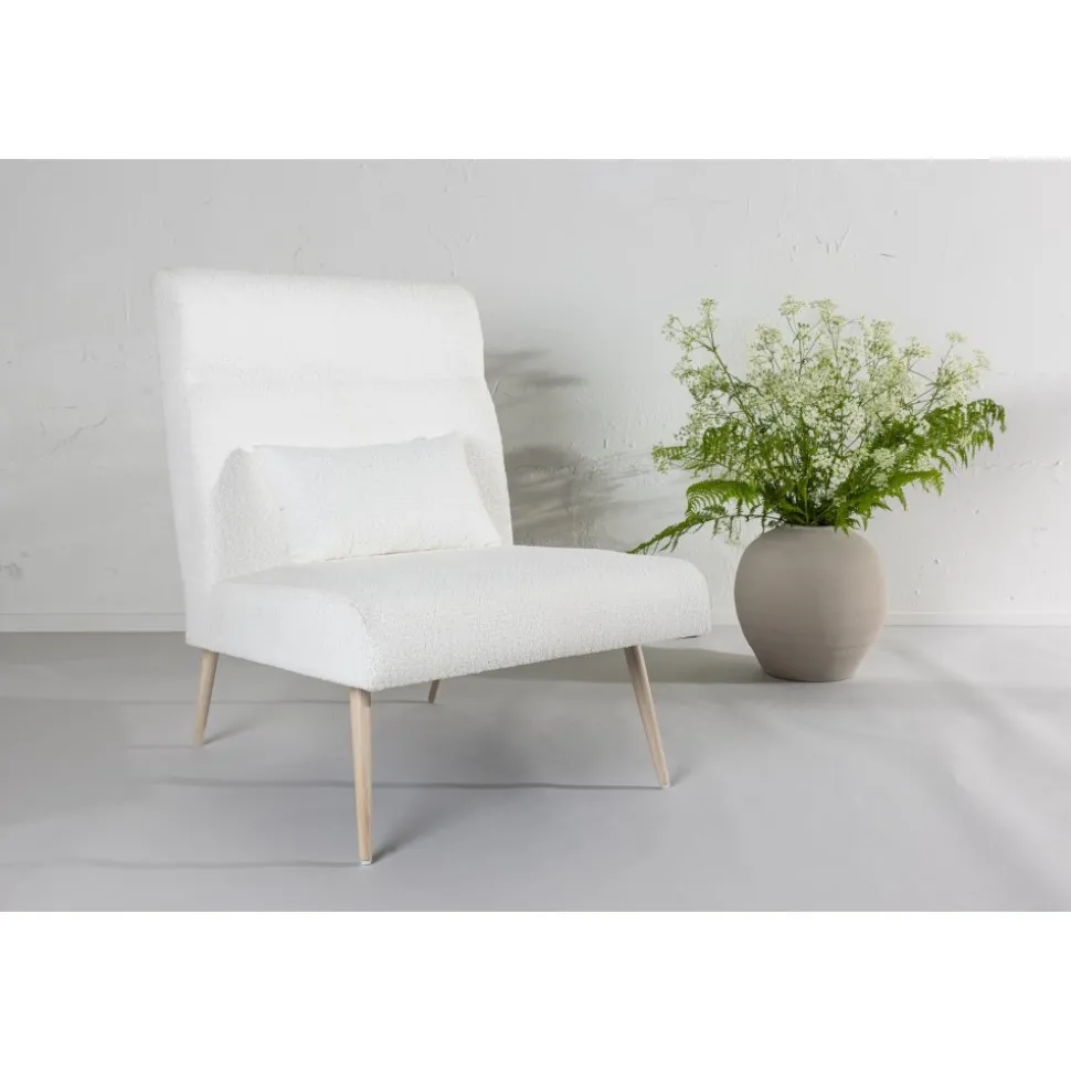 Bloom fåtölj - Vit teddy/Whitewash