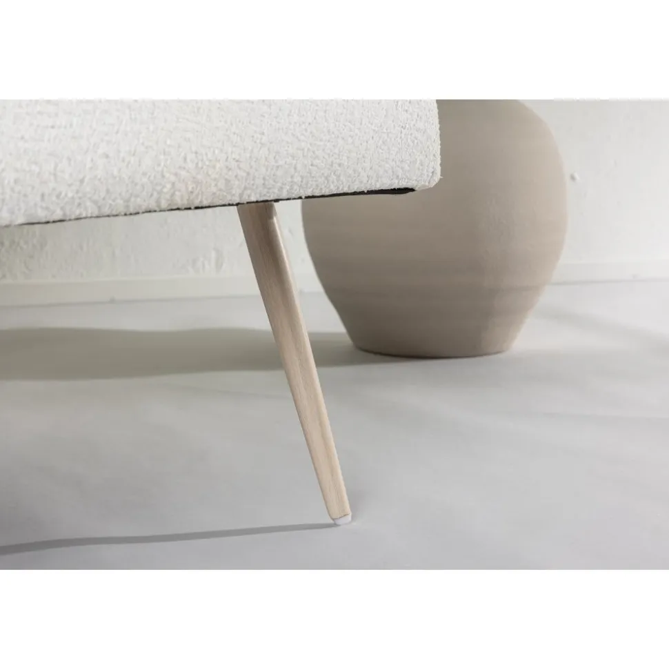 Bloom fåtölj - Vit teddy/Whitewash