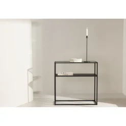 Bogota sidobord 30 x 80 cm - Svart