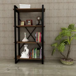 Bokhylla 90 cm bred 150 cm hög - Valnöt