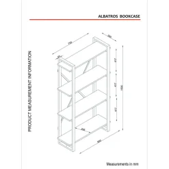 Bokhylla 90 cm bred 150 cm hög - Valnöt