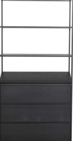 Bokhylla med lådor 100 cm bred