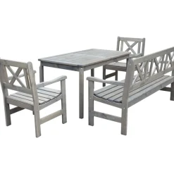 Bollnäs utegrupp - Klassisk grå + Textilrengöring för möbler