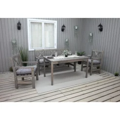 Bollnäs utegrupp - Klassisk grå + Textilrengöring för möbler