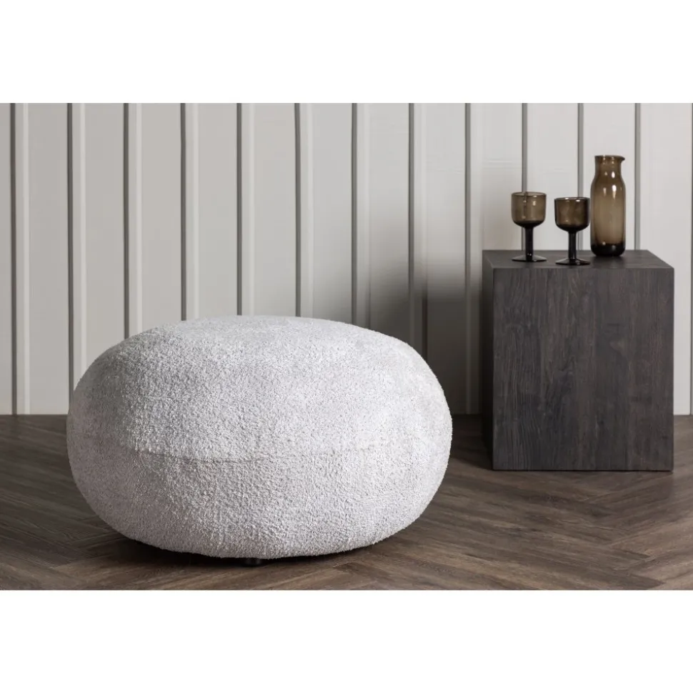 Bologna sittpuff - Ljusgrå