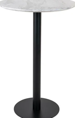 Bolzano Barbord 70 x 70 cm - Marmorimitation/svart