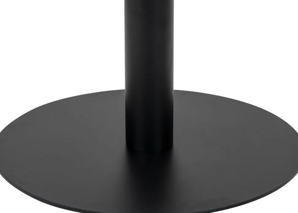 Bolzano Matbord - Marmorimitation/svart - ø110