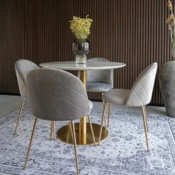 Bolzano matgrupp - Vit/grå + 3.00 x Möbeltassar