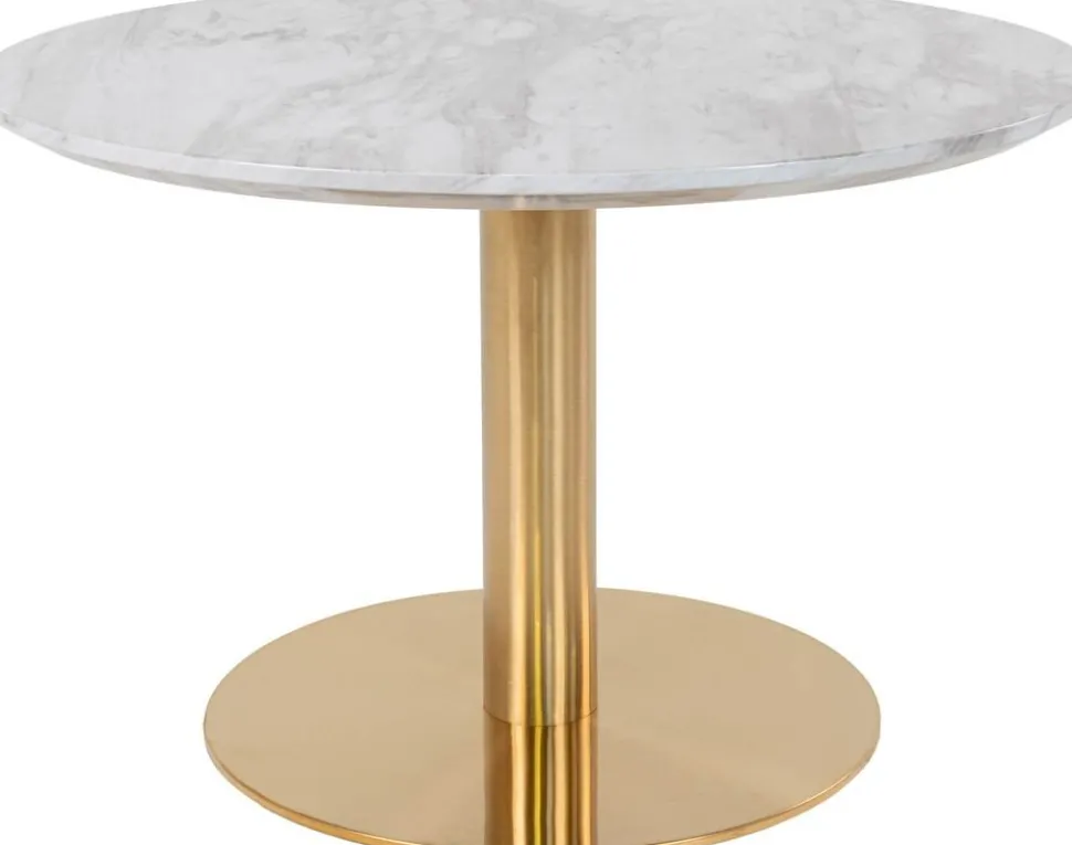 Bolzano Soffbord 70 x 70 cm - Marmorimitation/mässing