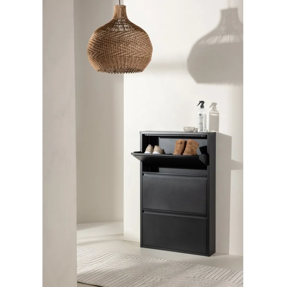 Bonito skoskåp - Svart