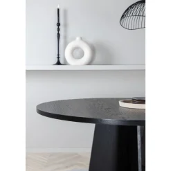 Bootcut matbord Ø110 cm - Svart