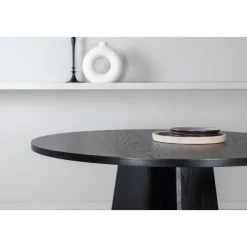 Bootcut matbord Ø110 cm - Svart