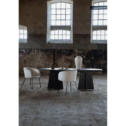 Bootcut matbord 230 x 115 cm - Svart