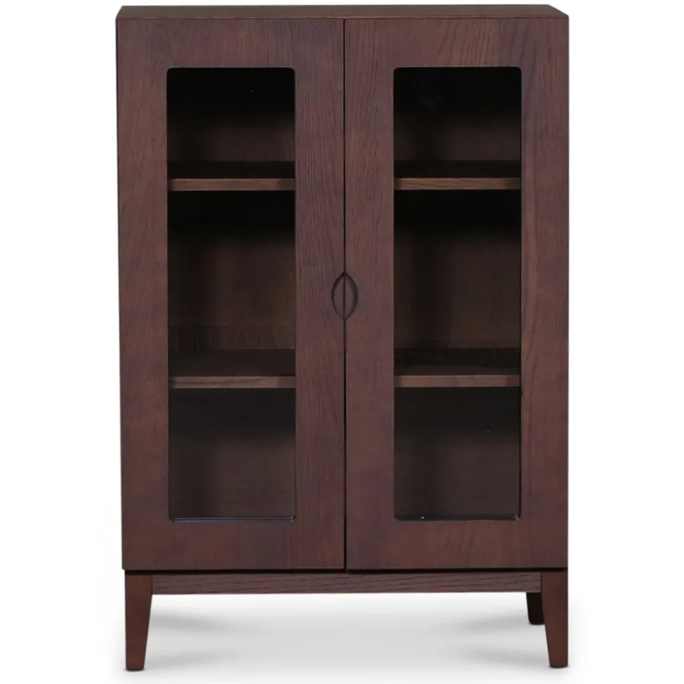 Borgholm vitrinskåp - Smoked oak