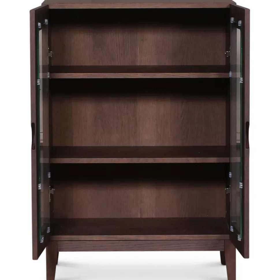 Borgholm vitrinskåp - Smoked oak