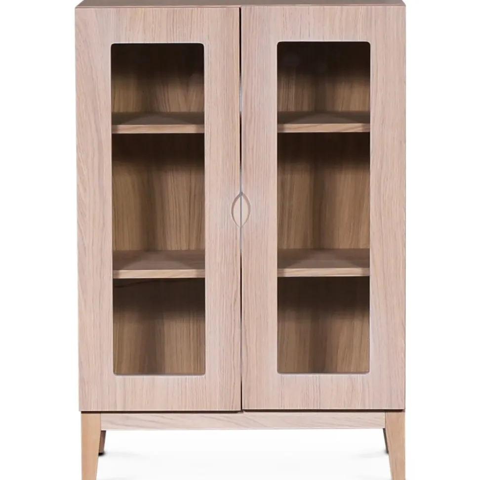 Borgholm vitrinskåp i whitewash