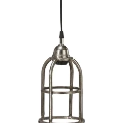 Boston fönsterlampa - Rustik silver