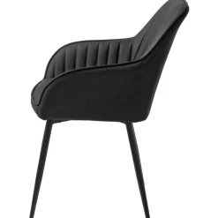 Boston Karmstol i svart PU