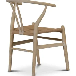 Brandon matstol whitewash med repsits + Möbeltassar