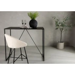 Brea barbord 120 x 60 cm - Svart