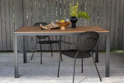 Break matbord 150 x 90 cm - Brun/Svart + Rengöringsmedel för utemöbler