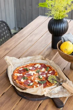 Break matbord 150 x 90 cm - Brun/Svart + Textilskydd för utemöbler