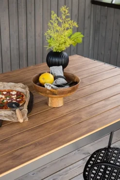 Break matbord 150 x 90 cm - Brun/Svart