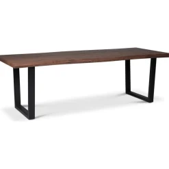 Bretagne matbord 240x100 cm - Brun/svart