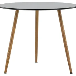 Bridge matbord Ø90 cm - Svart/ek