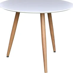 Bridge matbord 90 cm - Vit/ek