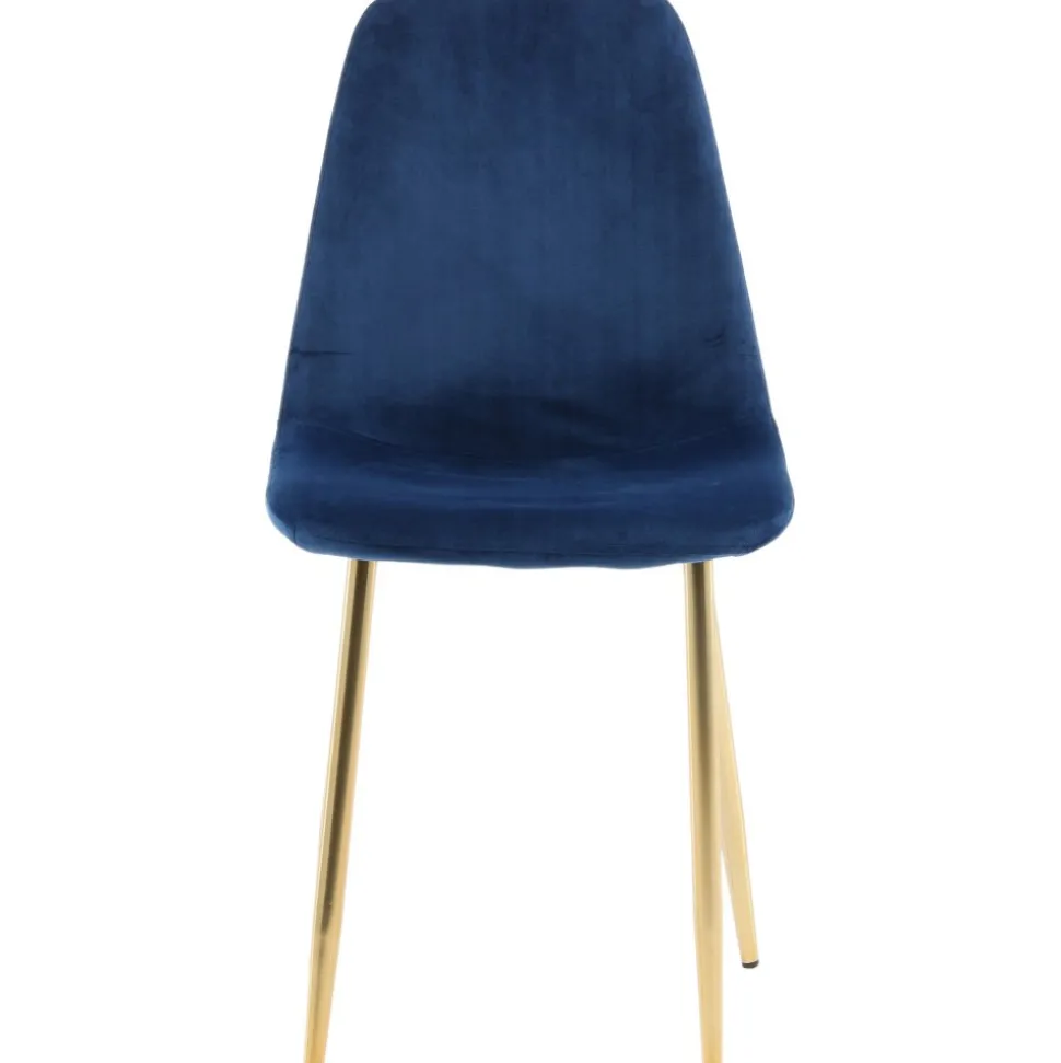 Bridge matstol - Blå/mässing