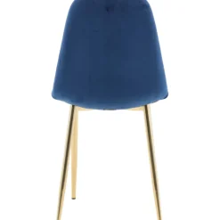 Bridge matstol - Blå/mässing