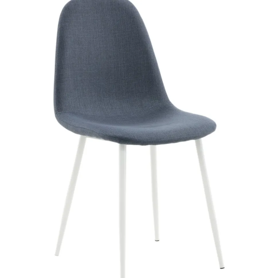 Bridge matstol - Blå/vit