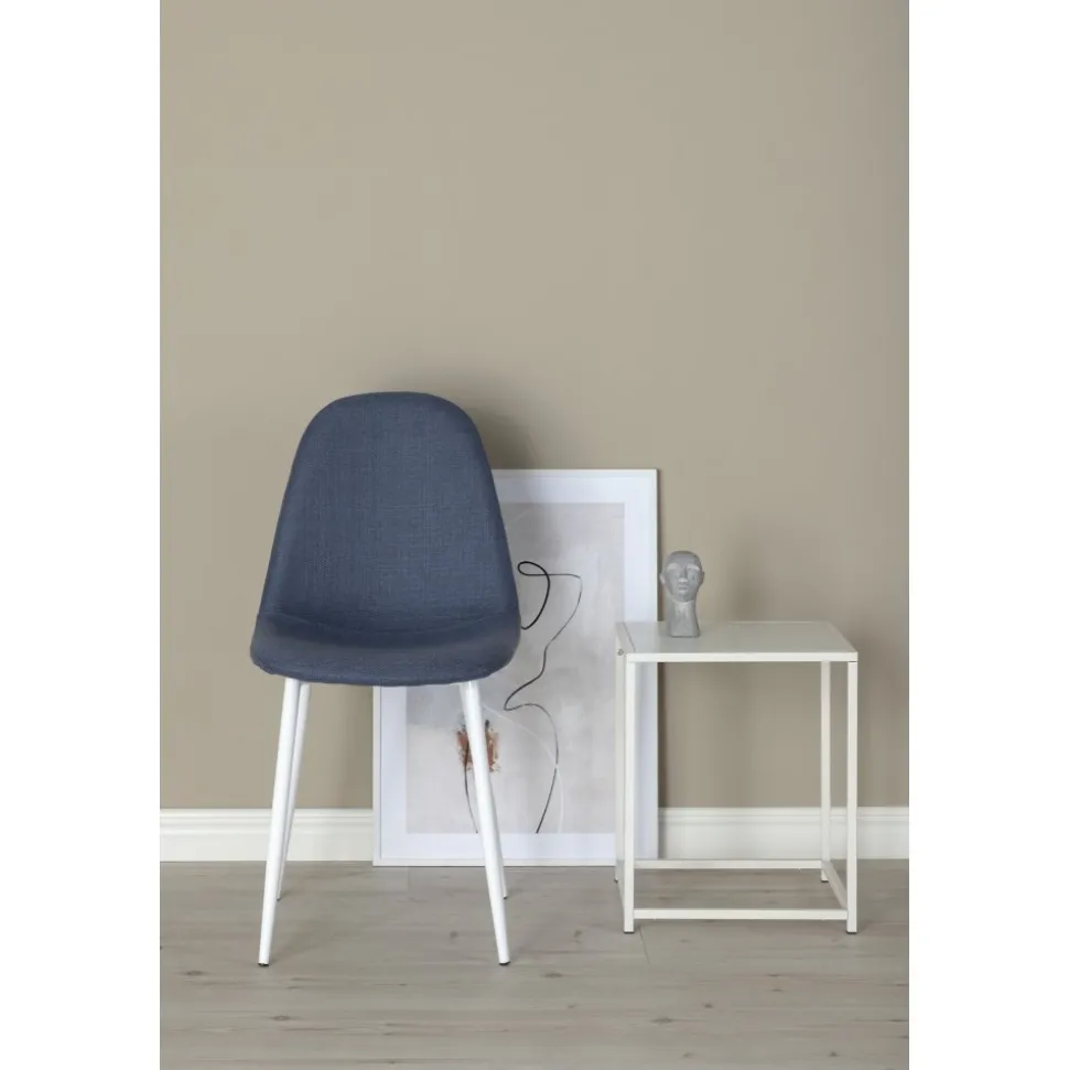 Bridge matstol - Blå/vit