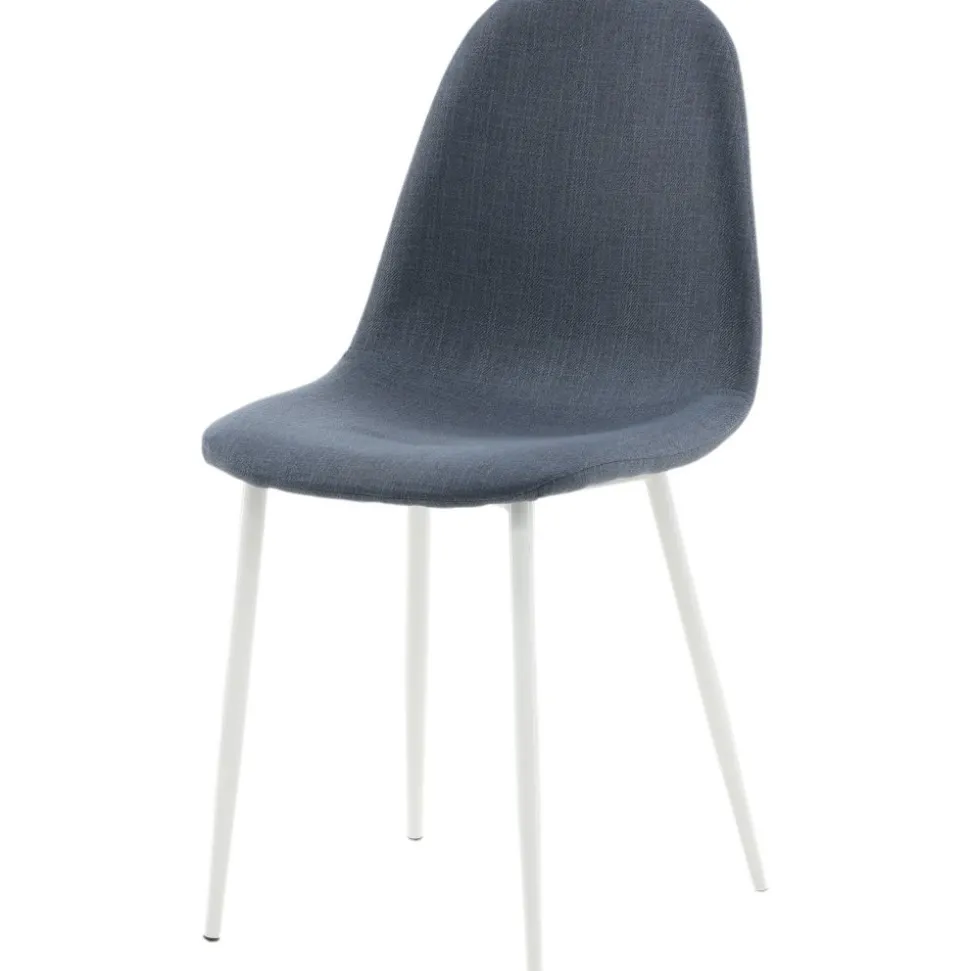 Bridge matstol - Blå/vit