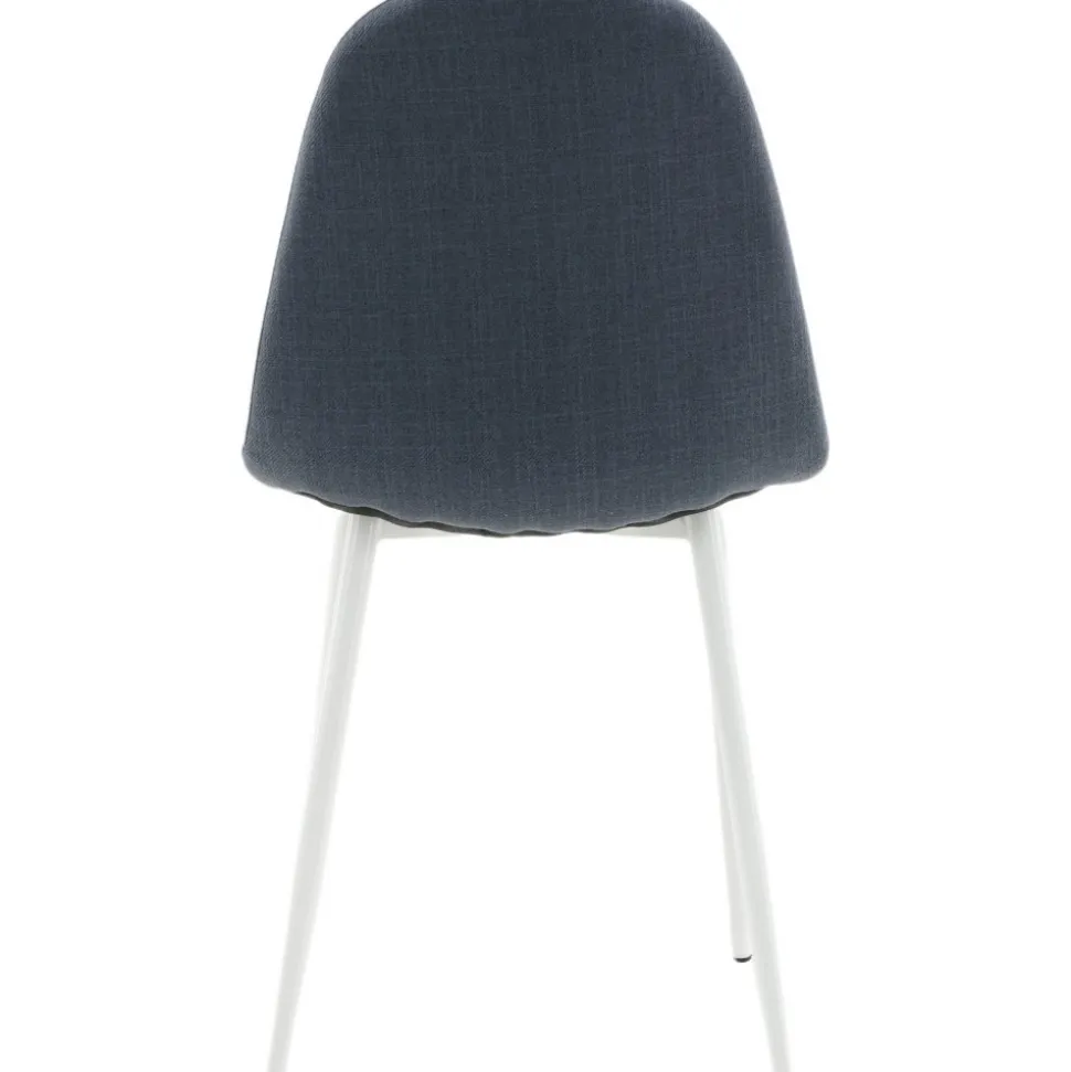 Bridge matstol - Blå/vit