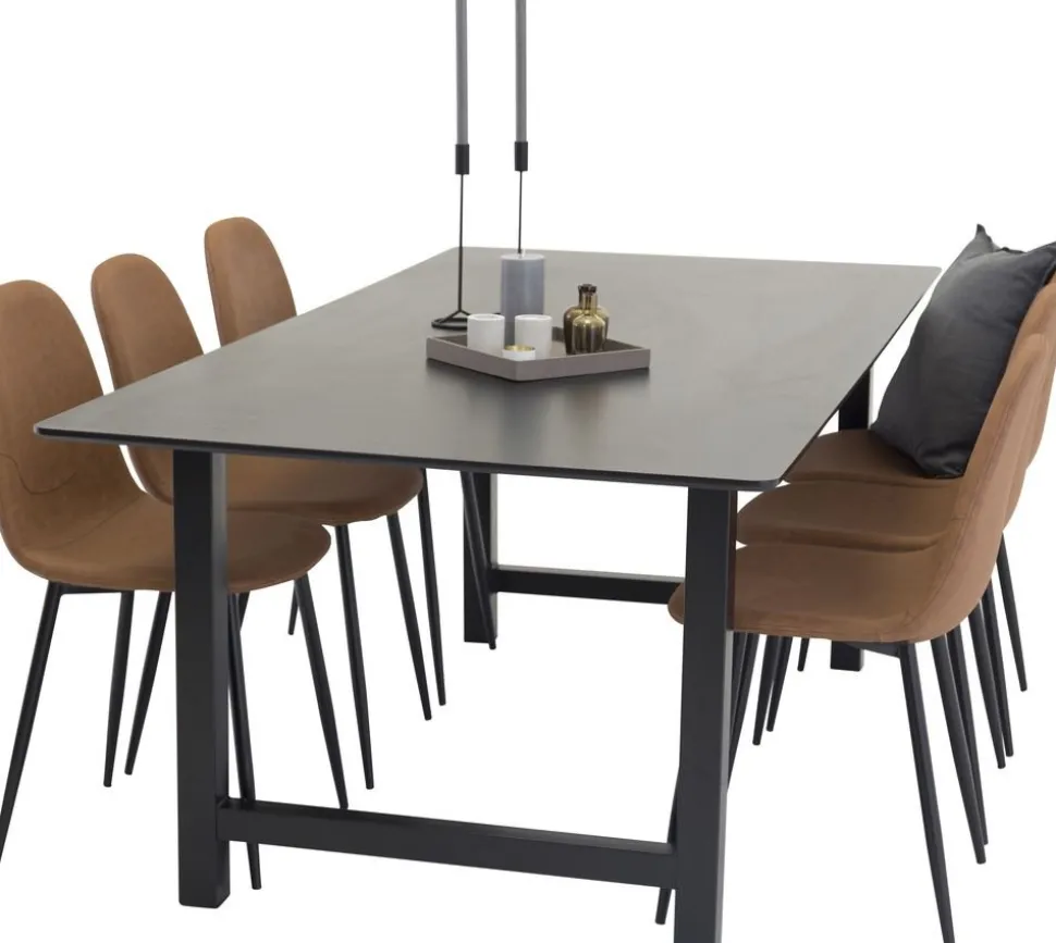 Bridge matstol - Brun PU