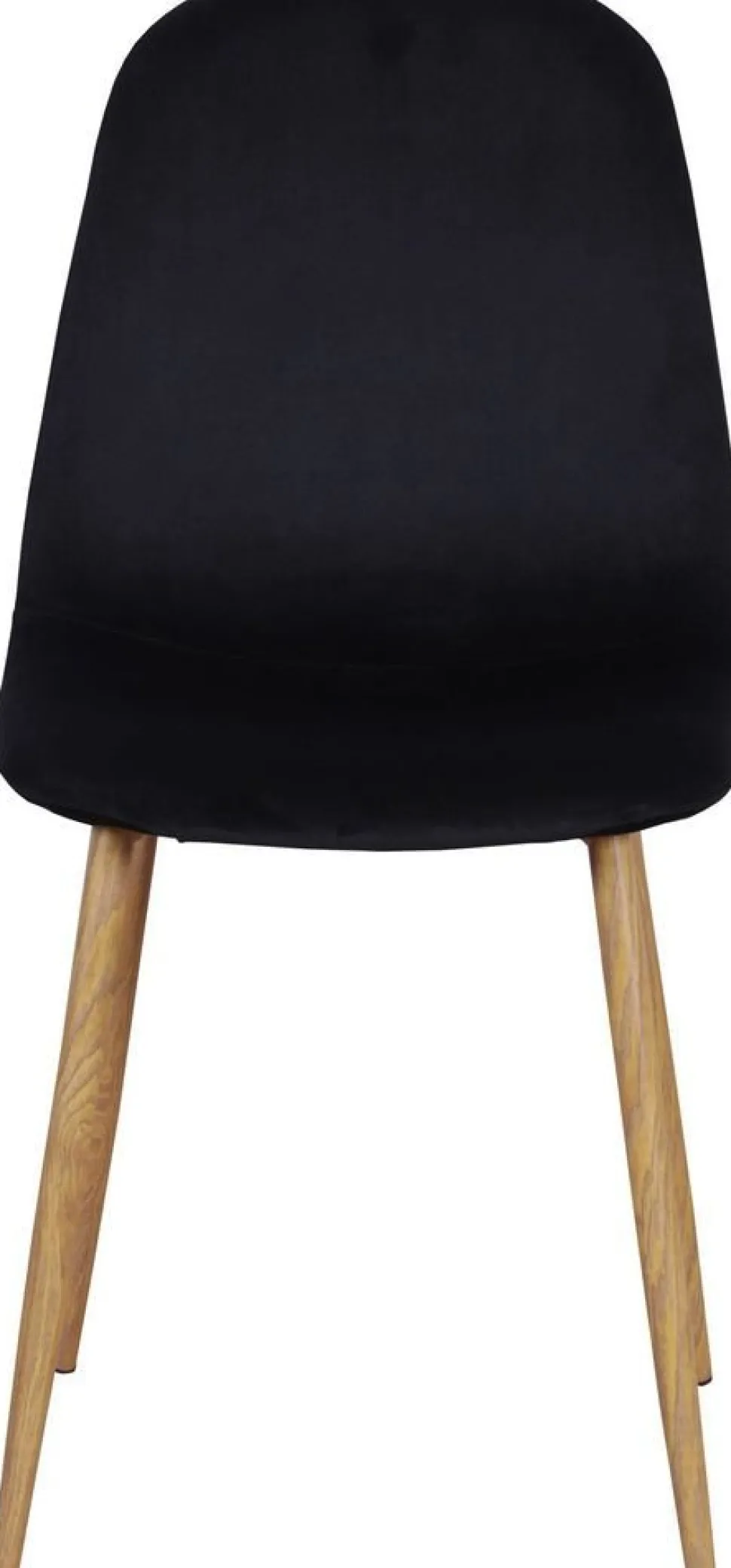 Bridge matstol - Ekimitation/svart sammet