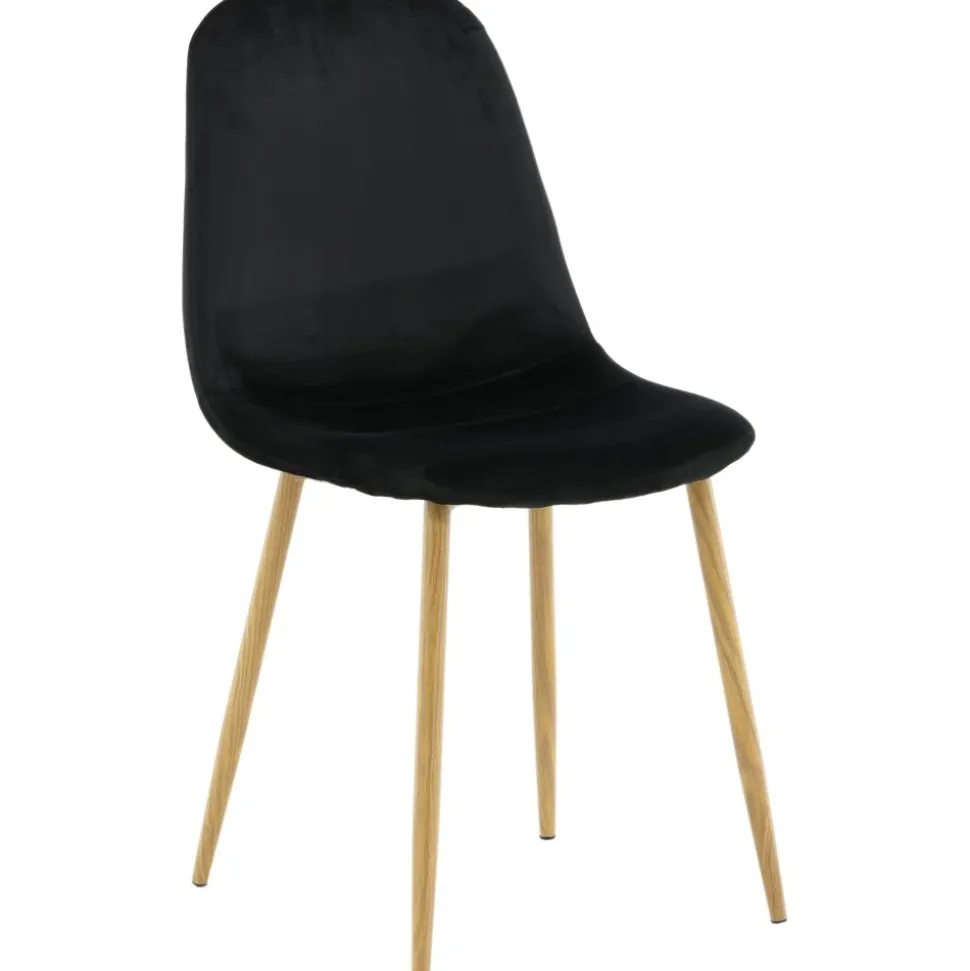 Bridge matstol - Svart/ljus valnöt