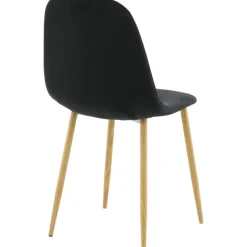 Bridge matstol - Svart/ljus valnöt